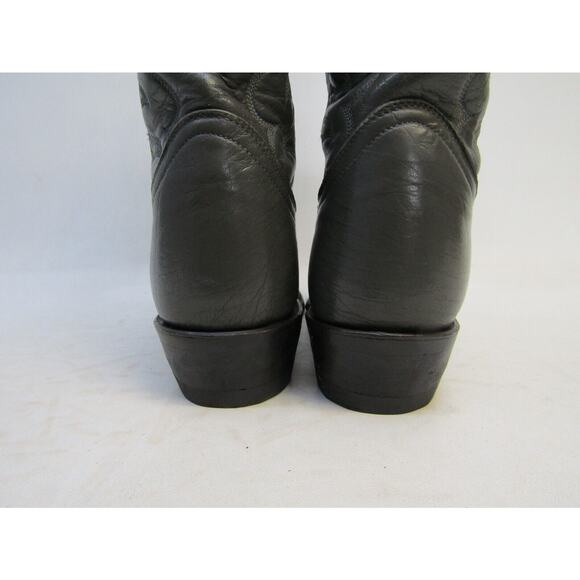 Gold Label TONY LAMA Mens Size 9 D Gray Leather Cowboy Western Boots